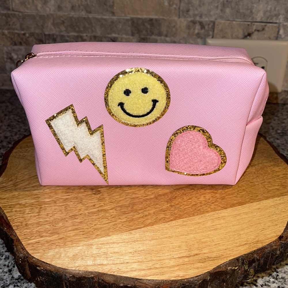 PREPPY Cosmetic Bag 💗 BRAND NEW - Baby Pink - NWT - Picture 1 of 6